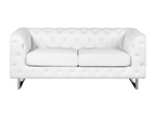 Divano in pelle bianca