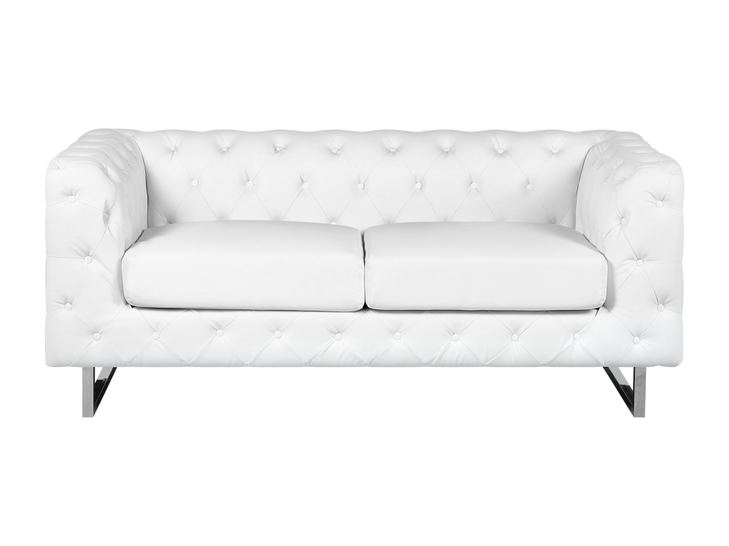 Divano in pelle bianca
