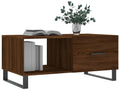 Tavolino da caffè in legno ingegnerizzato marrone, 90 x 50 x 40 cm - dlz1766570775933