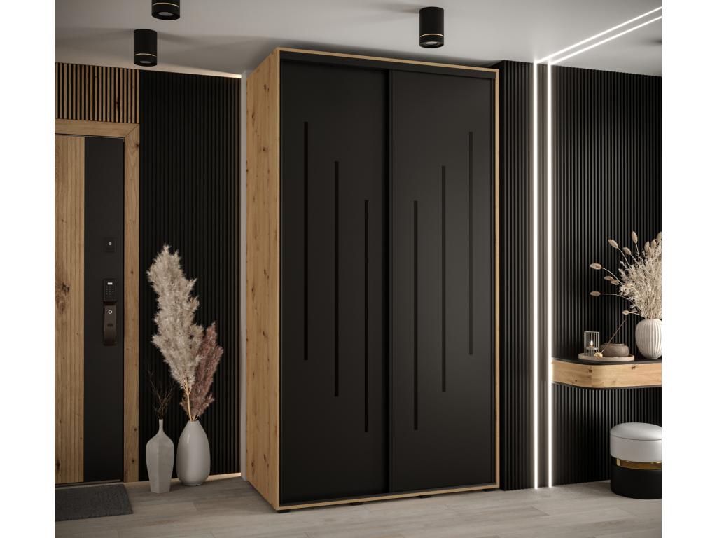 Armadio nero, 140 x 60 x 235,2 cm