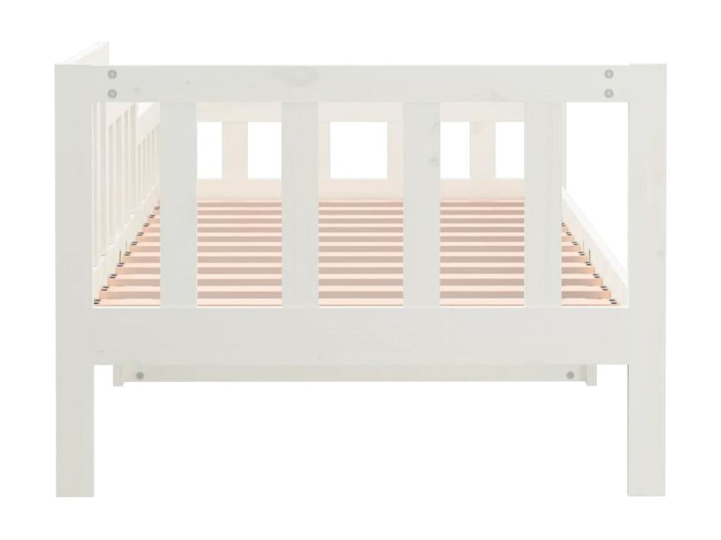 Letto in legno di pino bianco, 90 x 190 cm - dlz1766570675460