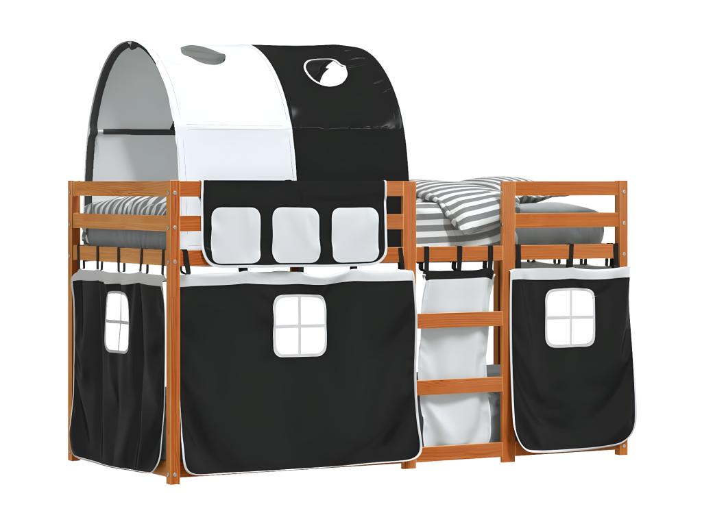 Letto in legno di pino nero, 80 x 200 cm