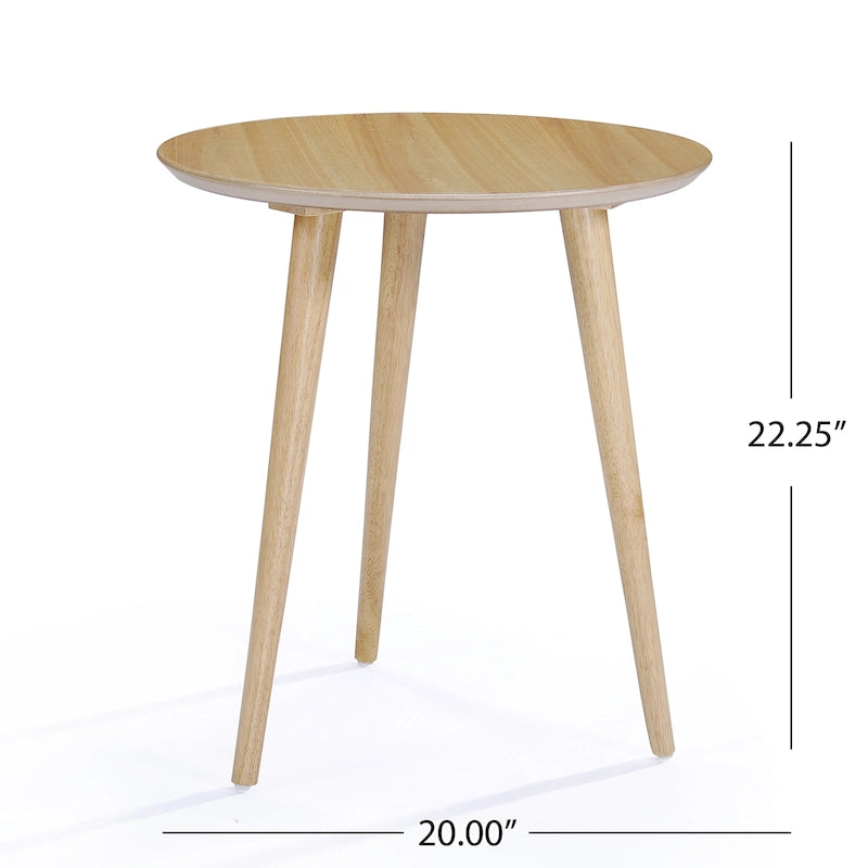 Tavolino Evie Wood con rivestimento in finto legno di Christopher Knight Home - 20 L x 20 P x 22 A