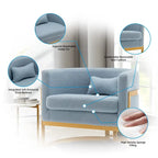 Poltrona decorativa, poltrona a botte in velluto, poltrona moderna per soggiorno