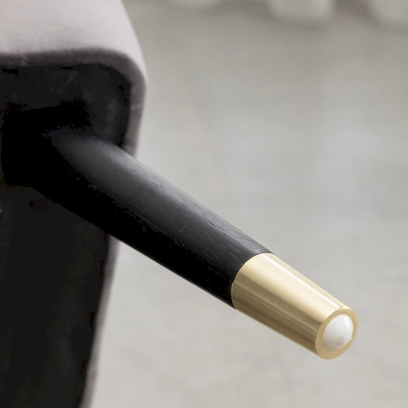 Poltrona imbottita in velluto contemporaneo Elon di Roundhill Furniture