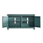 Mobile porta TV Central Park in legno massello da 65 pollici con 4 ante - 35 pollici di altezza x 65 pollici di larghezza x 18 pollici di profondità