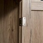 HOMCOM 72 Mobile dispensa da cucina indipendente a 4 ante, mobiletto portaoggetti con 4 ripiani e ripiani regolabili, bianco