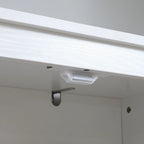 HOMCOM 72 Mobile dispensa da cucina indipendente a 4 ante, mobiletto portaoggetti con 4 ripiani e ripiani regolabili, bianco