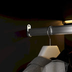 Armadio guardaroba con ante in vetro e luce LED da 47,2 pollici