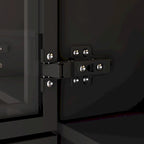 Armadio guardaroba con ante in vetro e luce LED da 47,2 pollici