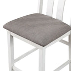 Set di tavoli da bar Badia Transitional White Wood da 5 pezzi di Furniture of America