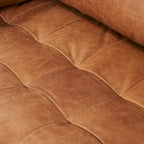 Divano letto trasformabile estraibile in pelle Poly &amp; Bark Napa 82 - Vera pelle italiana pieno fiore