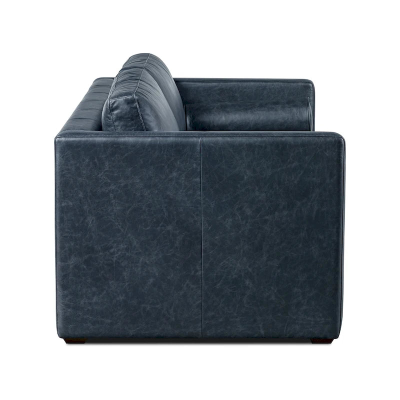 Divano letto trasformabile estraibile in pelle Poly &amp; Bark Napa 82 - Vera pelle italiana pieno fiore