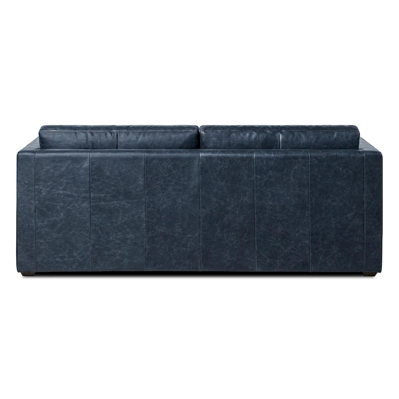 Divano letto trasformabile estraibile in pelle Poly &amp; Bark Napa 82 - Vera pelle italiana pieno fiore