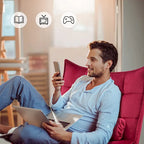 Poltrona Mcombo con poggiapiedi, poltrona con schienale alto imbottito in velluto, sedie imbottite con gambe in metallo per camera da letto e soggiorno 4079