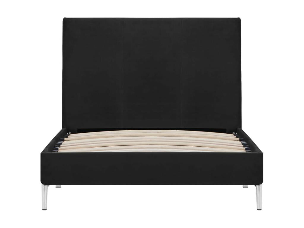 Letto in tessuto nero, 90 x 200 cm