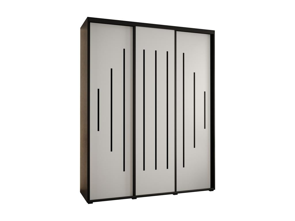 Armadio nero, 200 x 60 x 235,2 cm