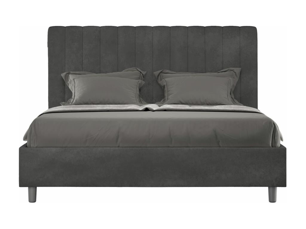 Letto grigio, 160 x 210 cm