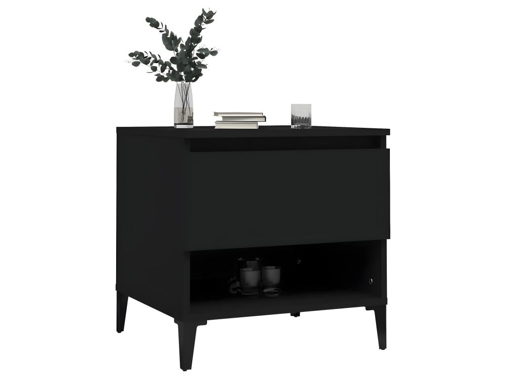 Mobili per la casa in legno ingegnerizzato nero, 50 x 46 x 50 cm