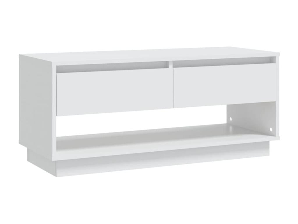 Mobile TV in legno ingegnerizzato bianco, 102 x 41 x 44 cm