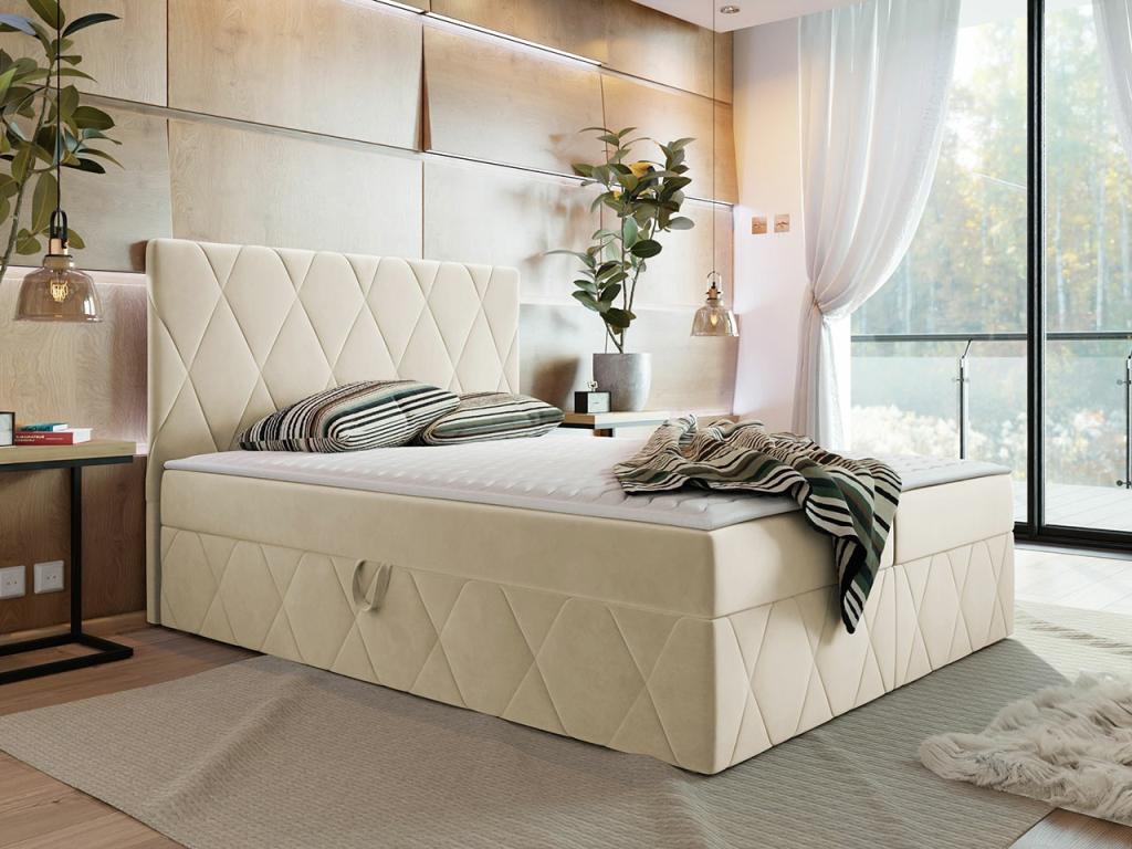 Letto beige, 160 x 200 cm - dlz1766570585759