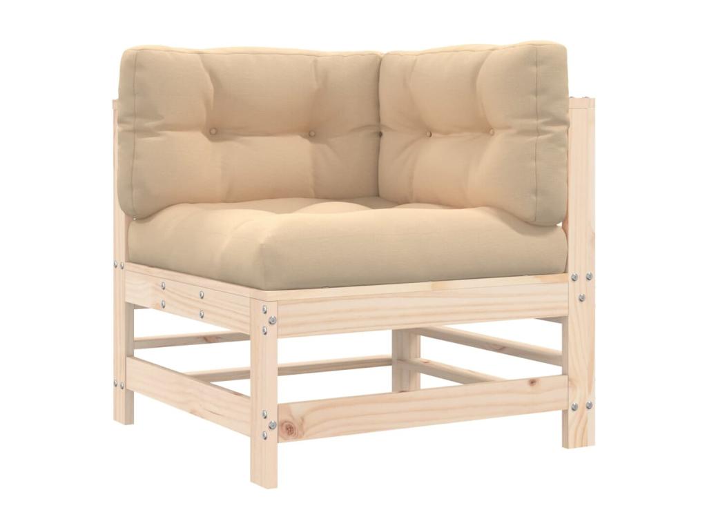 Set di mobili da esterno in legno massello marrone