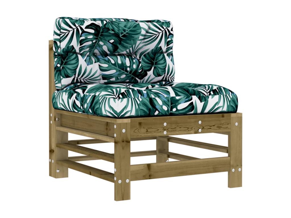 Set di mobili da esterno in legno di pino marrone