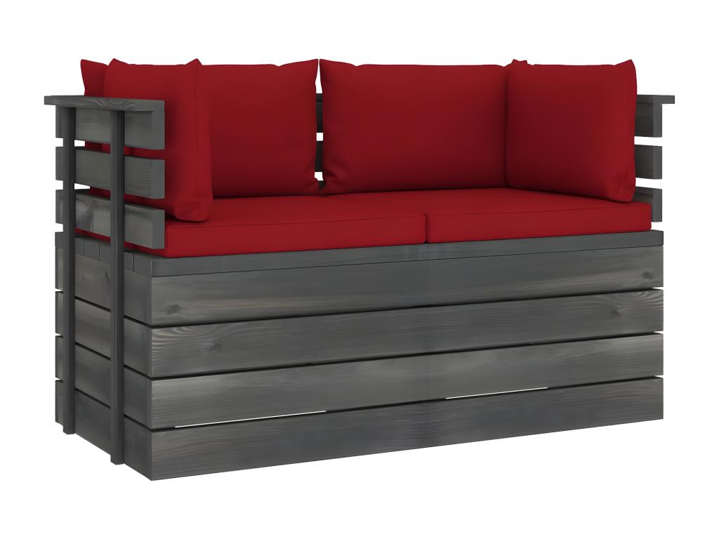 Divano in legno di pino rosso