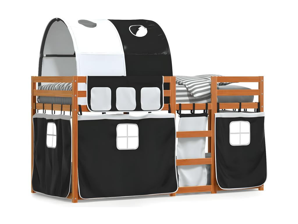 Letto in legno di pino nero, 80 x 200 cm