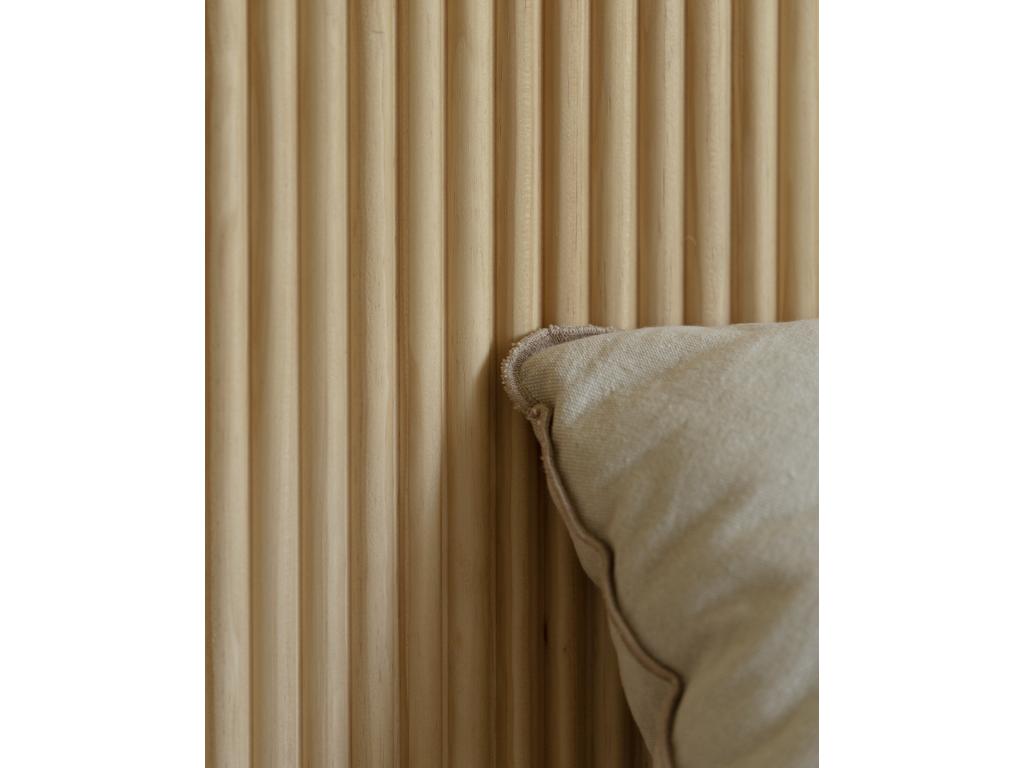 Letto in legno di pino marrone, 180 x 80 cm