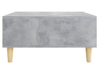 Tavolino da caffè grigio, 60 x 60 x 30 cm