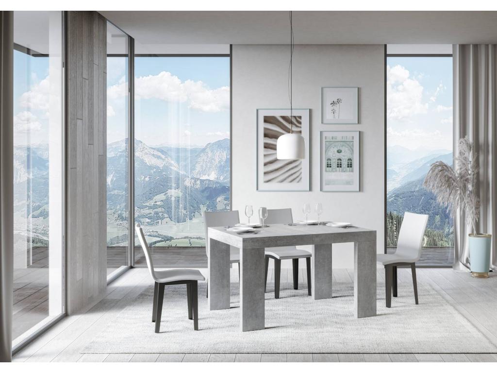 Tavolo grigio, 90 x 130 cm