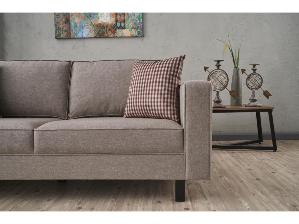 Divano in tessuto beige