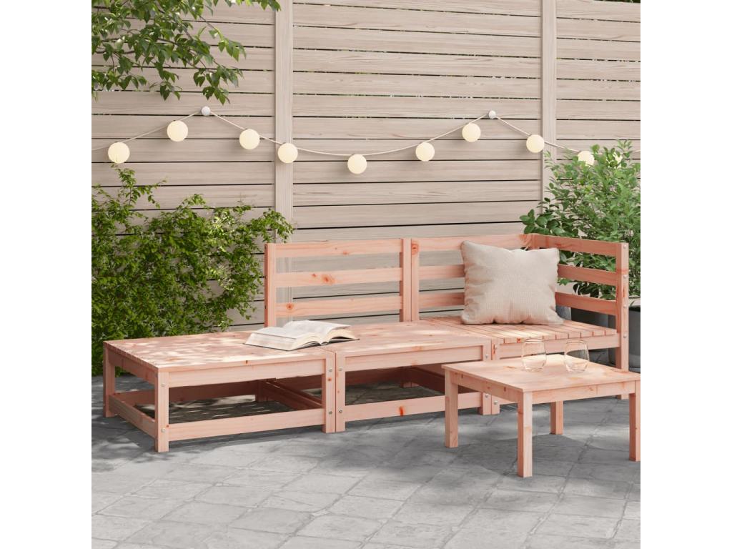 Divano in legno massello marrone