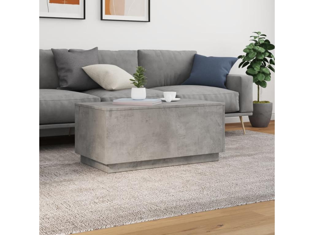 Tavolino da caffè grigio, 90 x 50 x 40 cm