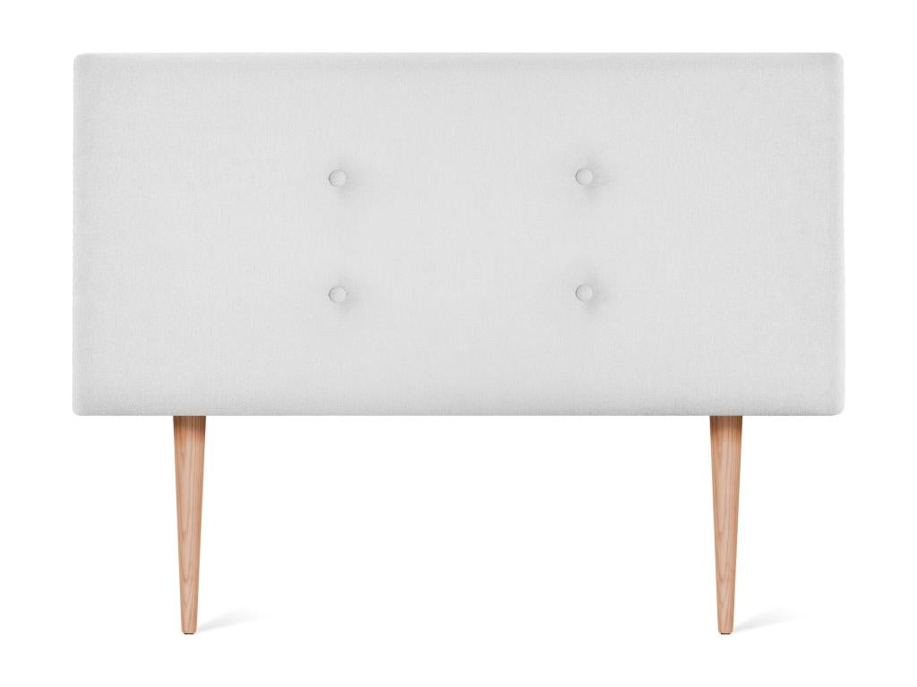 Letto in tessuto bianco, 110 x 105 cm