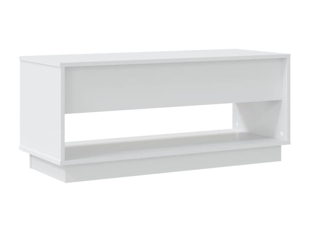 Mobile TV in legno ingegnerizzato bianco, 102 x 41 x 44 cm