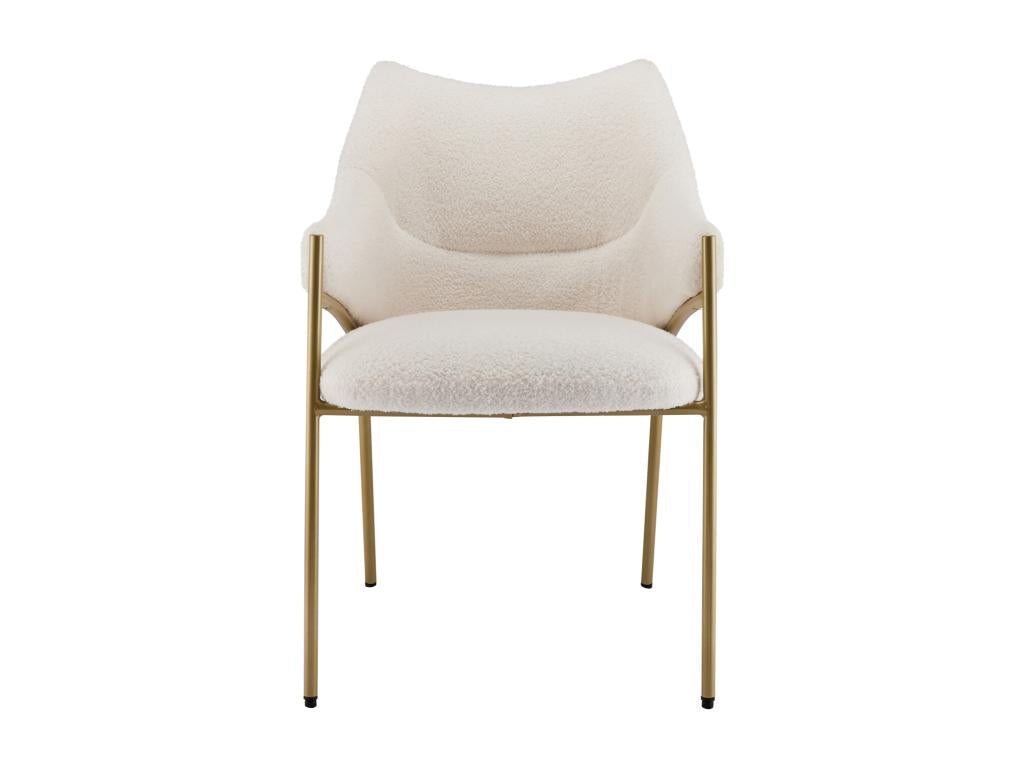 Sedia in tessuto beige, 52,5 x 48 x 83,7 cm