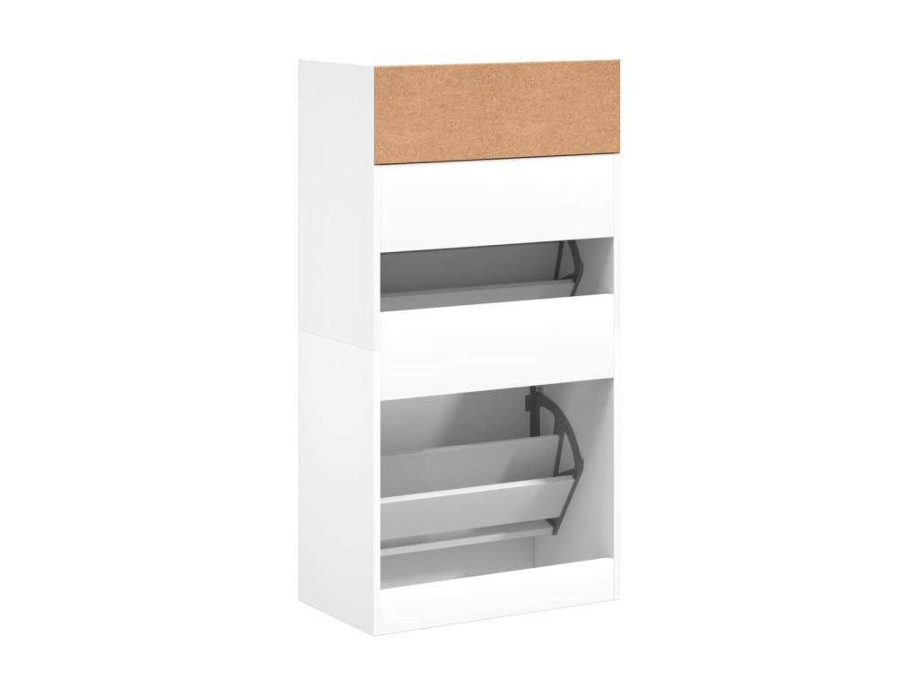 Armadio in legno ingegnerizzato bianco, 60 x 34 x 116 cm