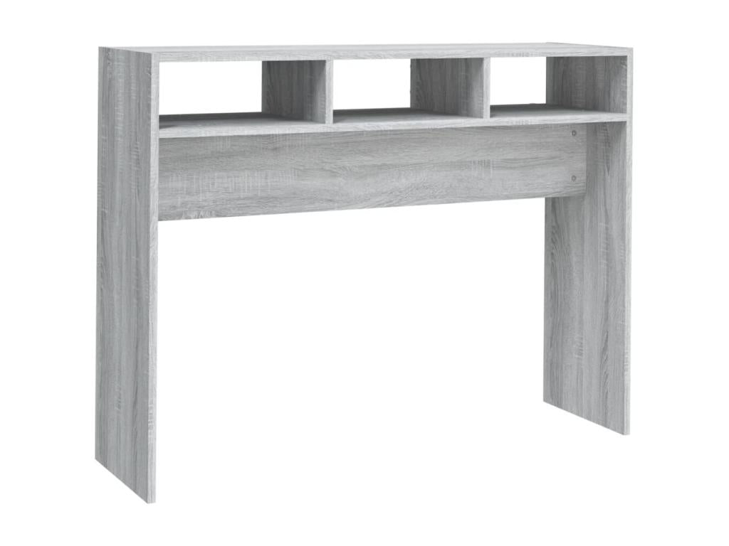 Tavolo in legno ingegnerizzato grigio, 105 x 30 x 80 cm