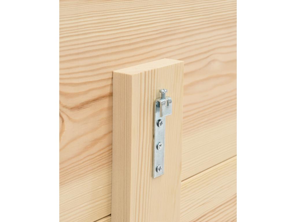 Letto beige, 180 x 80 cm