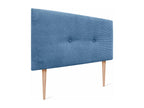 Letto in velluto blu, 150 x 105 cm