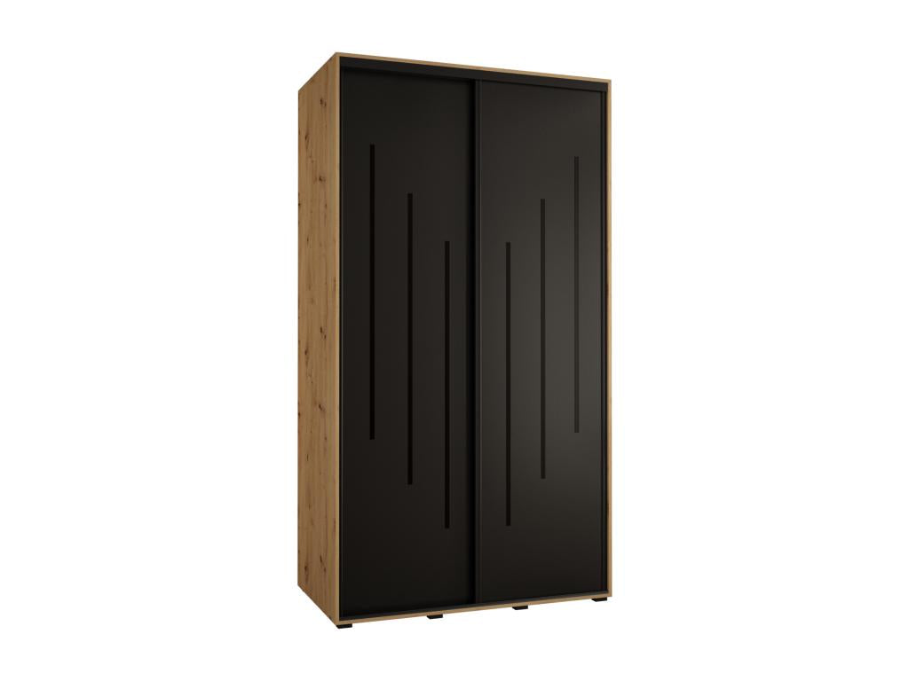 Armadio nero, 140 x 60 x 235,2 cm