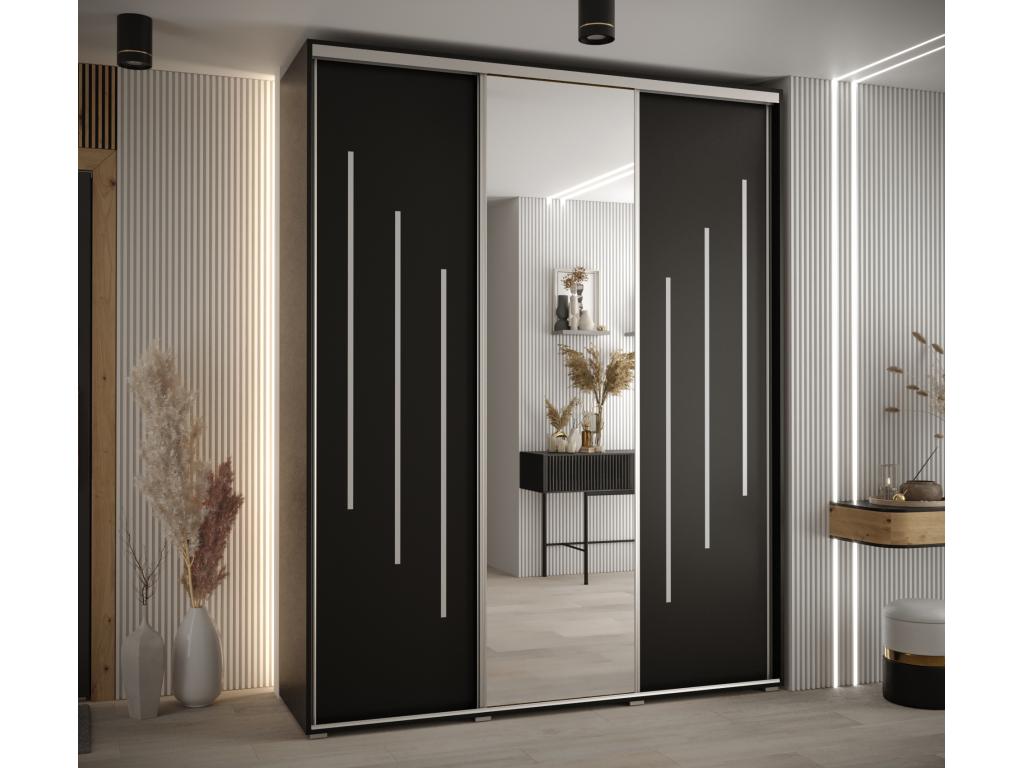 Armadio nero, 200 x 45 x 235,2 cm